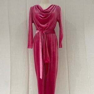 NWT Birds Papaya x Smash + Tess Very Velvet Jumpsuit in Magenta Size S